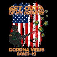 Get Out Of My Country Virus Pandemic Cropped Pullover Crew