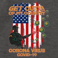 Get Out Of My Country Virus Pandemic Vector Backpack