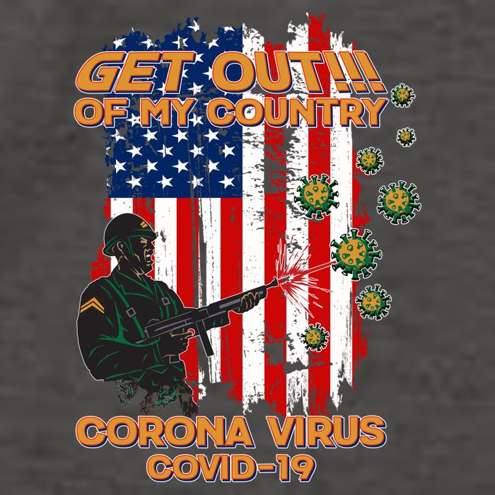 Get Out Of My Country Virus Pandemic Vector Backpack