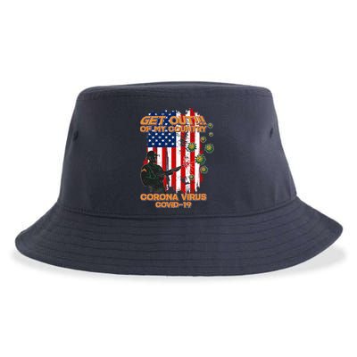 Get Out Of My Country Virus Pandemic Sustainable Bucket Hat