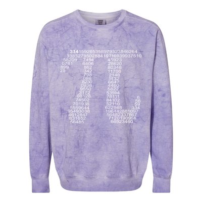 Get Pi Math Geek Colorblast Crewneck Sweatshirt