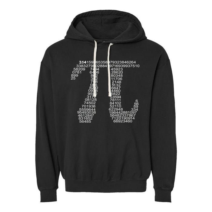 Get Pi Math Geek Garment-Dyed Fleece Hoodie