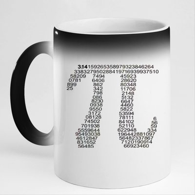 Get Pi Math Geek 11oz Black Color Changing Mug