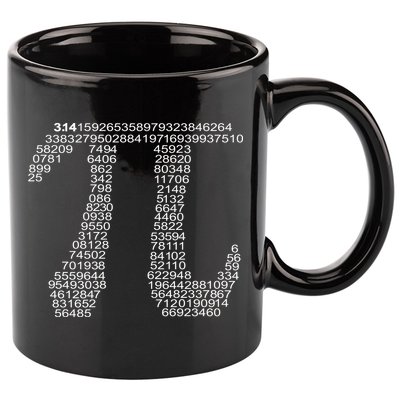Get Pi Math Geek 11oz C Handle Ceramic Mug