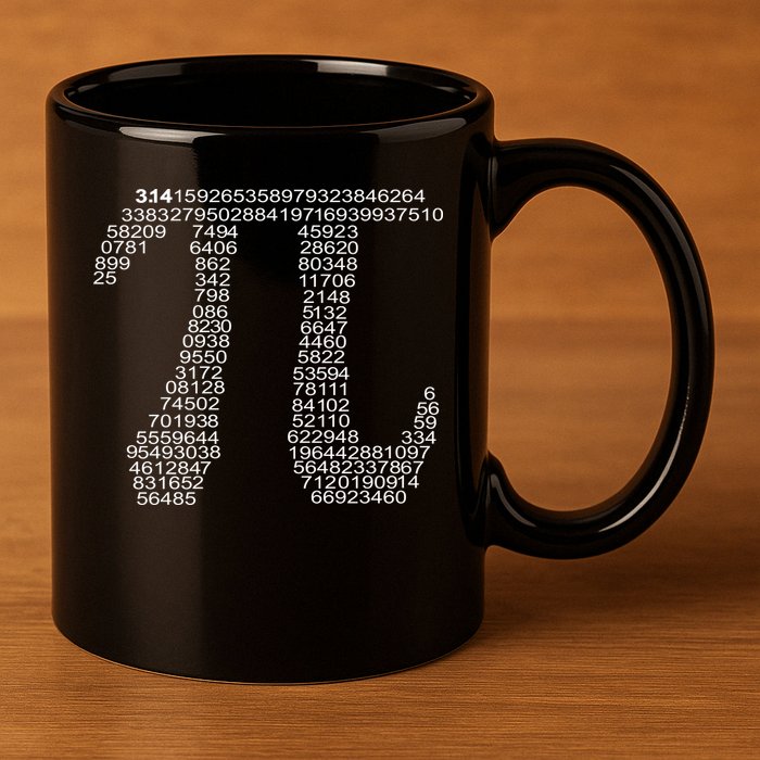 Get Pi Math Geek 11oz C Handle Ceramic Mug