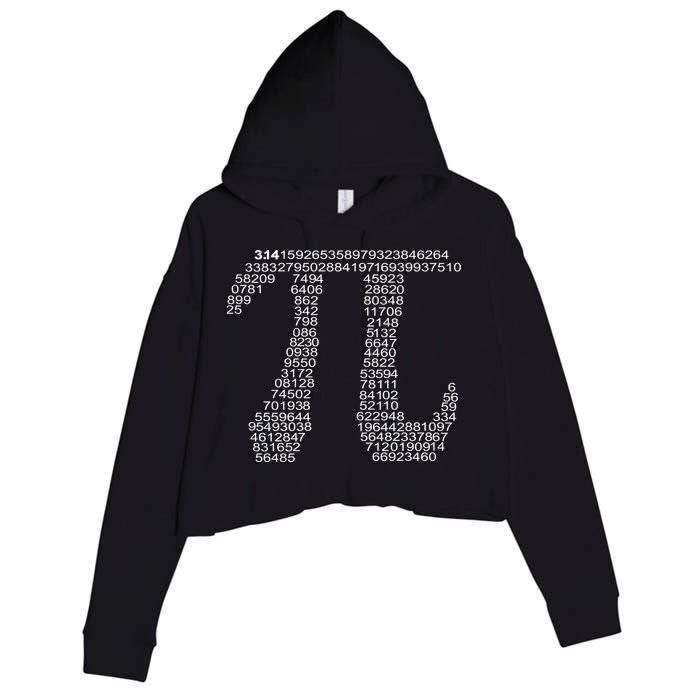 Get Pi Math Geek Crop Fleece Hoodie