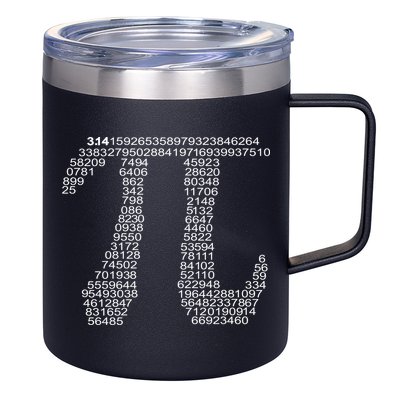 Get Pi Math Geek 12oz Stainless Steel Coffee Mug