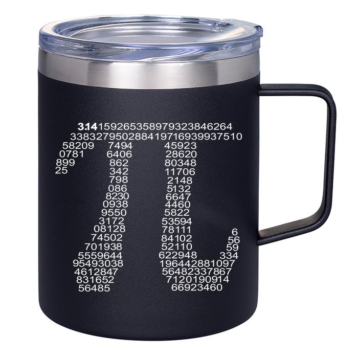 Get Pi Math Geek 12oz Stainless Steel Coffee Mug