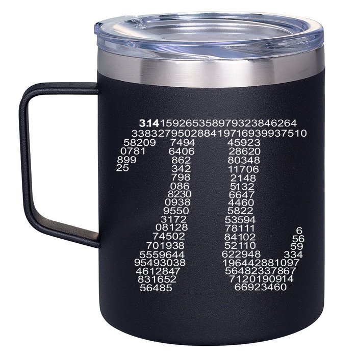 Get Pi Math Geek 12oz Stainless Steel Coffee Mug