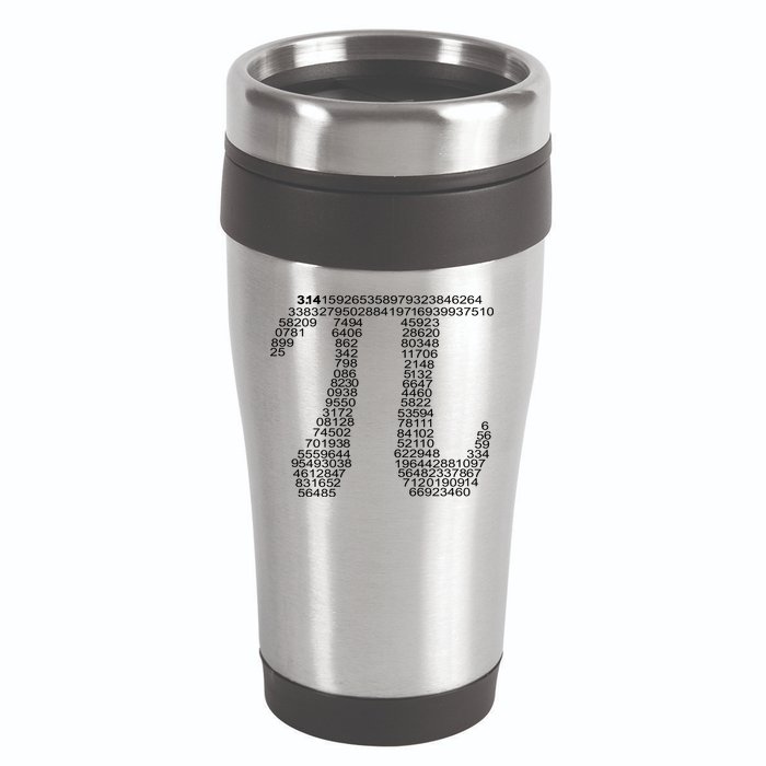 Get Pi Math Geek 16oz Travel Tumbler
