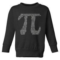 Get Pi Math Geek Toddler Sweatshirt