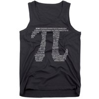 Get Pi Math Geek Tank Top