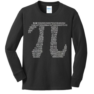 Get Pi Math Geek Kids Long Sleeve Shirt