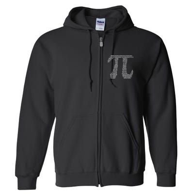 Get Pi Math Geek Full Zip Hoodie