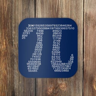 Get Pi Math Geek Coaster