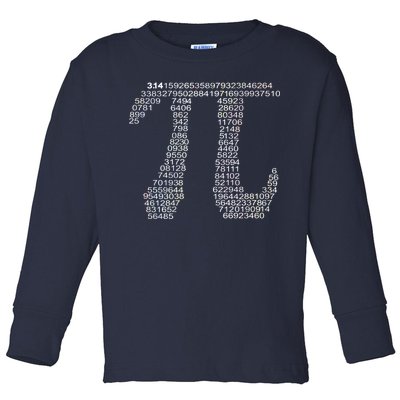 Get Pi Math Geek Toddler Long Sleeve Shirt