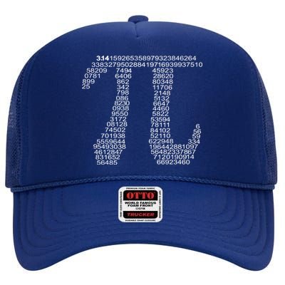 Get Pi Math Geek High Crown Mesh Back Trucker Hat