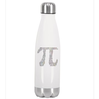 Get Pi Math Geek Stainless Steel Insulated Water Bottle