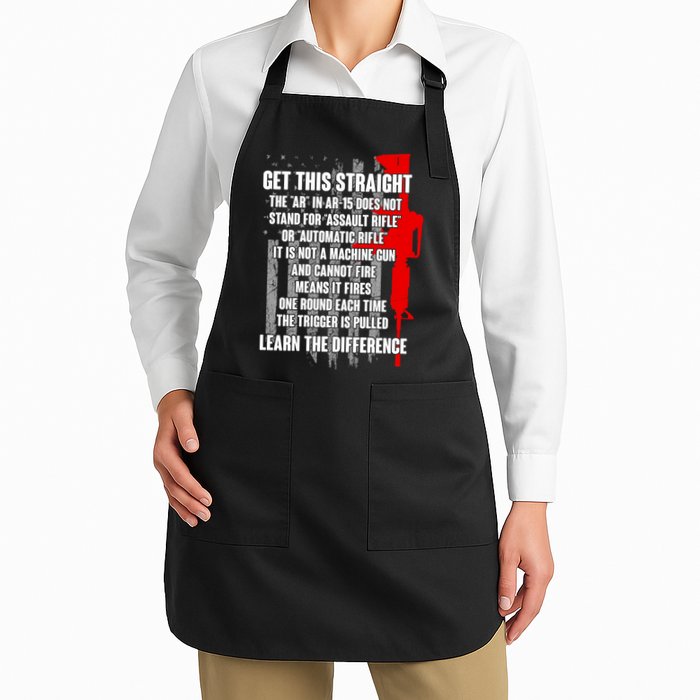 Get This Straight AR-15 US Flag Apron