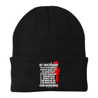 Get This Straight AR-15 US Flag Beanie