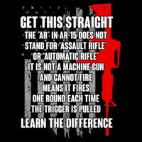 Get This Straight AR-15 US Flag Drawstring Bag
