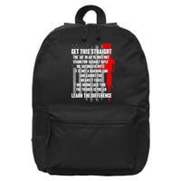 Get This Straight AR-15 US Flag 16 in Basic Backpack