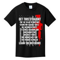 Get This Straight AR-15 US Flag Kids T-Shirt