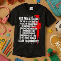 Get This Straight AR-15 US Flag Kids T-Shirt