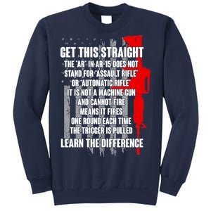 Get This Straight AR-15 US Flag Sweatshirt