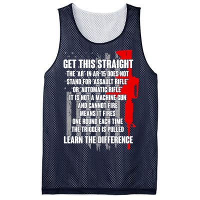 Get This Straight AR-15 US Flag Mesh Reversible Basketball Jersey Tank