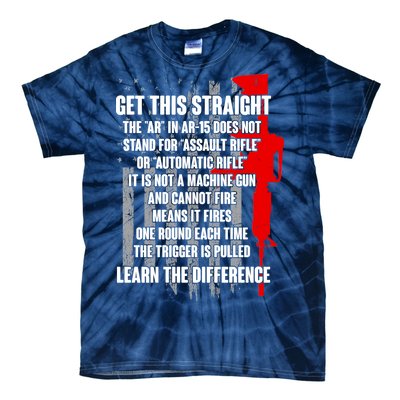 Get This Straight AR-15 US Flag Tie-Dye T-Shirt