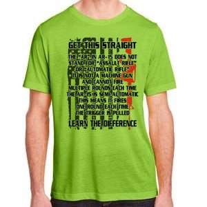 Get This Straight Learn the Difference AR-15 Adult ChromaSoft Performance T-Shirt