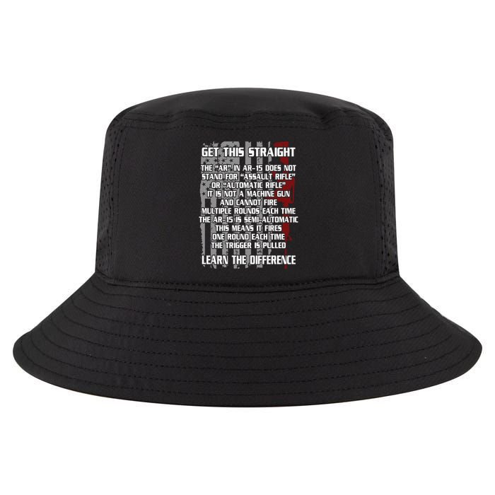 Get This Straight Learn the Difference AR-15 Cool Comfort Performance Bucket Hat