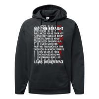 Get This Straight Learn the Difference AR-15 Performance Fleece Hoodie