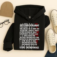 Get This Straight Learn the Difference AR-15 Hoodie
