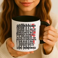 Get This Straight Learn the Difference AR-15 Mug