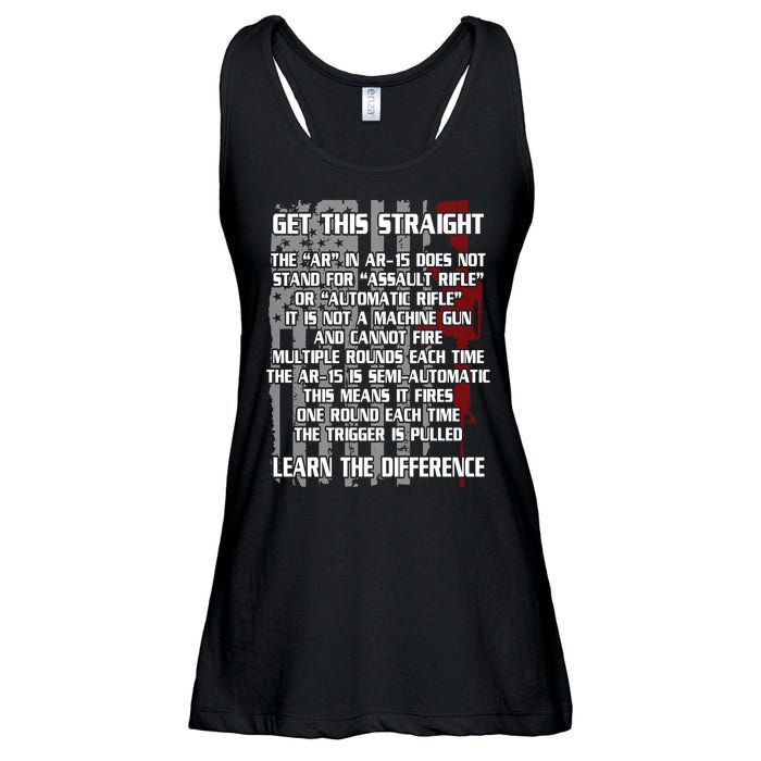 Get This Straight Learn the Difference AR-15 Ladies Essential Flowy Tank