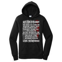 Get This Straight Learn the Difference AR-15 Women's Pullover Hoodie