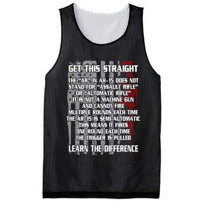 Get This Straight Learn the Difference AR-15 Mesh Reversible Basketball Jersey Tank