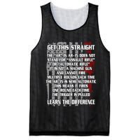 Get This Straight Learn the Difference AR-15 Mesh Reversible Basketball Jersey Tank