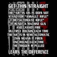Get This Straight Learn the Difference AR-15 Mousepad