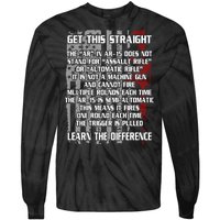 Get This Straight Learn the Difference AR-15 Tie-Dye Long Sleeve Shirt