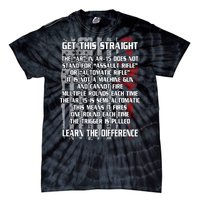 Get This Straight Learn the Difference AR-15 Tie-Dye T-Shirt