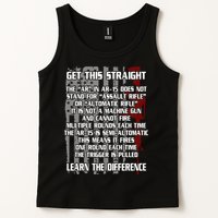 Get This Straight Learn the Difference AR-15 Tank Top