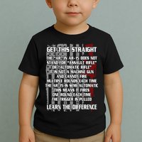 Get This Straight Learn the Difference AR-15 Toddler T-Shirt