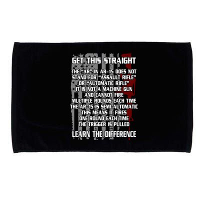 Get This Straight Learn the Difference AR-15 Microfiber Hand Towel