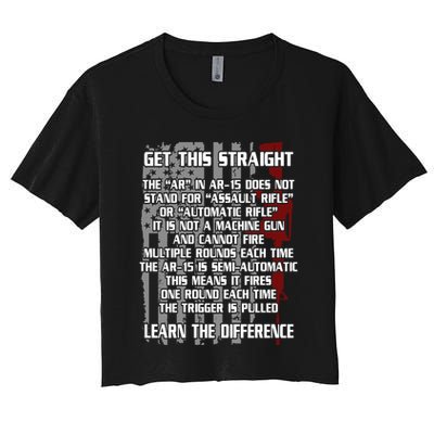 Get This Straight Learn the Difference AR-15 Crop Top