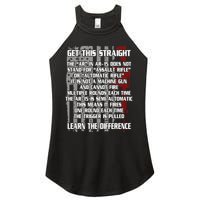 Get This Straight Learn the Difference AR-15 Women's Perfect Tri Rocker Tank