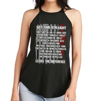 Get This Straight Learn the Difference AR-15 Women's Perfect Tri Rocker Tank