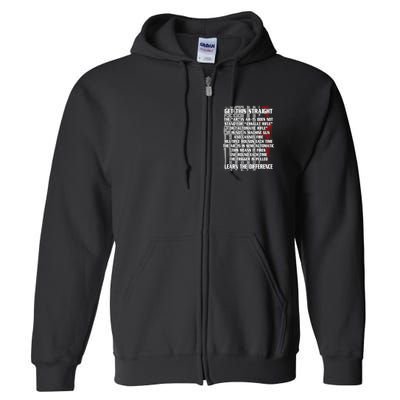 Get This Straight Learn the Difference AR-15 Full Zip Hoodie